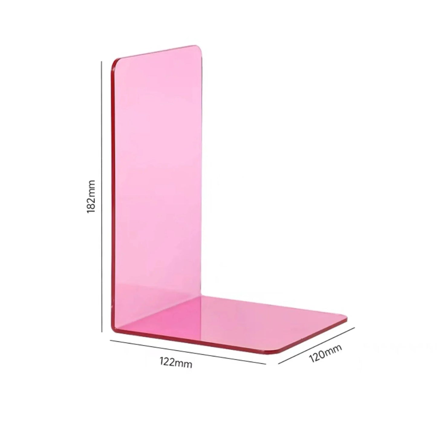 Supports de livre en acrylique transparent robuste pour l'organisation à domicile et au bureau