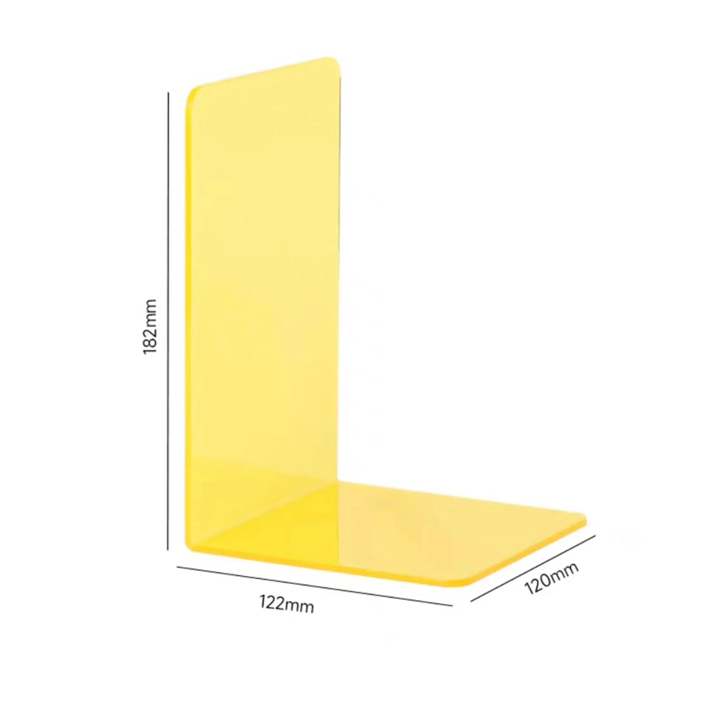 Supports de livre en acrylique transparent robuste pour l'organisation à domicile et au bureau