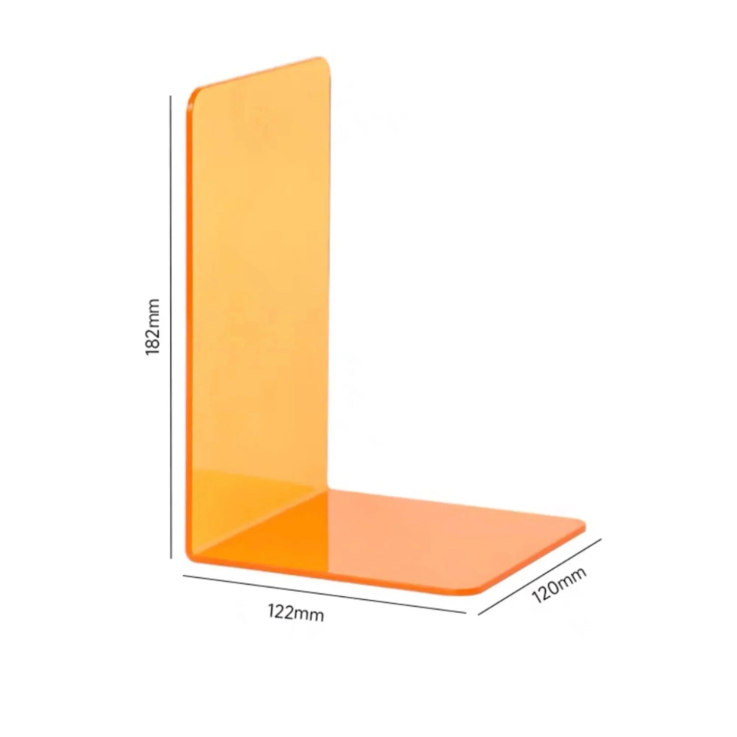 Supports de livre en acrylique transparent robuste pour l'organisation à domicile et au bureau