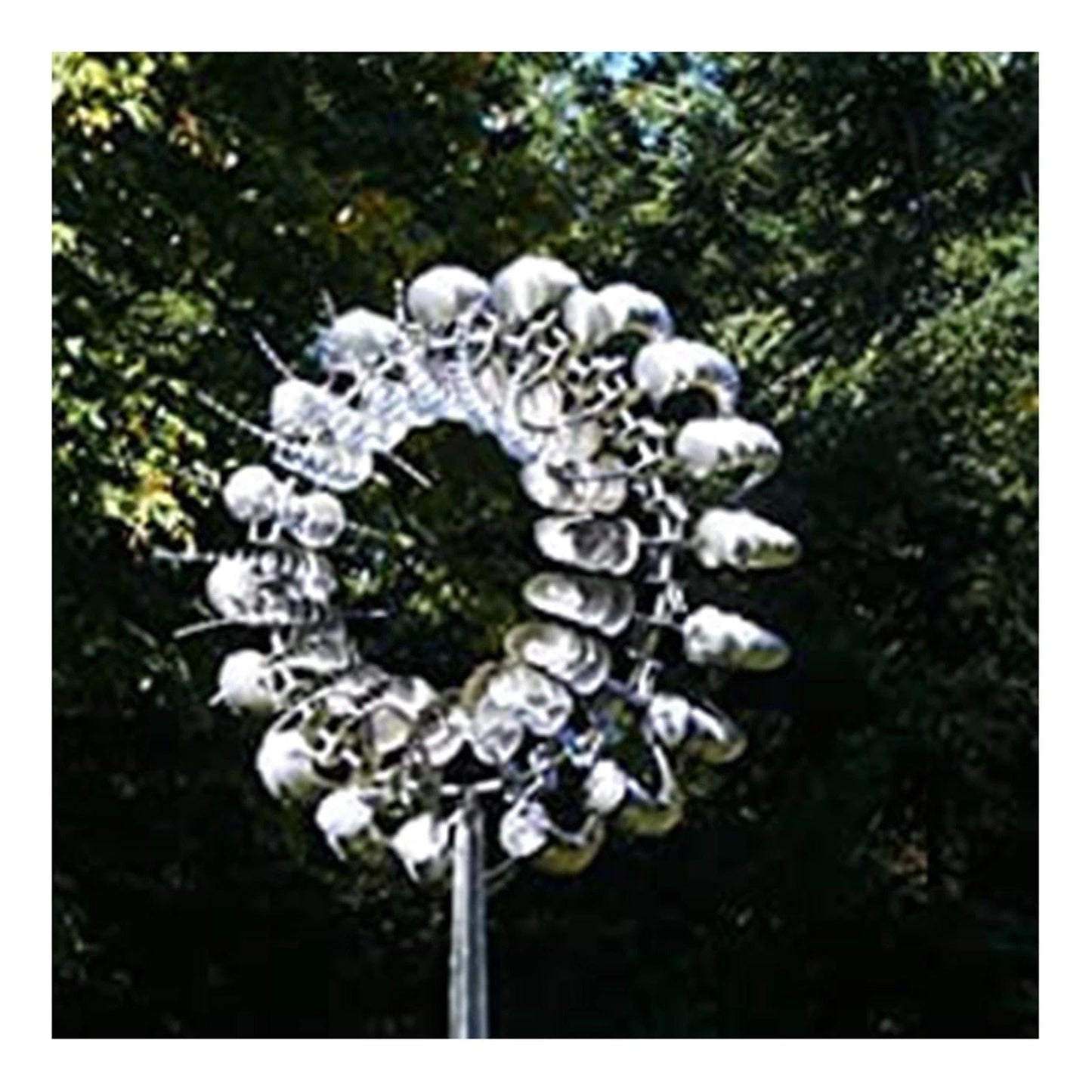 Floroux kinetic metal wind turbine | Unique garden art | Magical outdoor sculpture