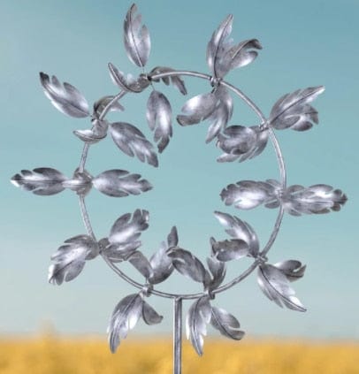 Floroux kinetic metal wind turbine | Unique garden art | Magical outdoor sculpture