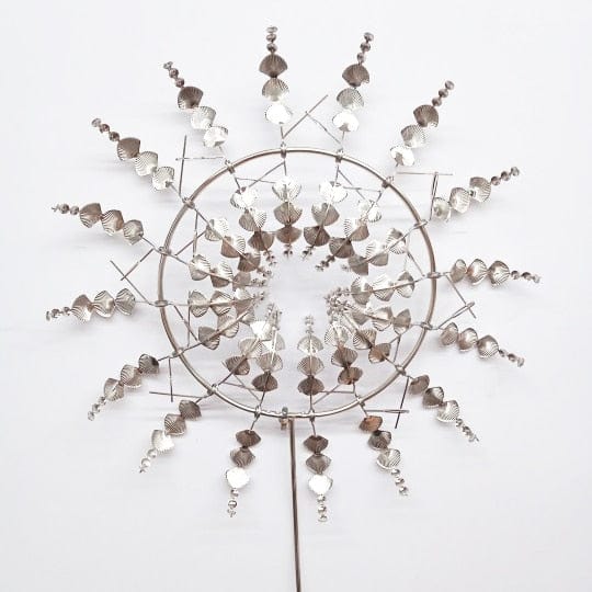 Floroux kinetic metal wind turbine | Unique garden art | Magical outdoor sculpture