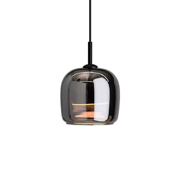 ÉclatNoir – Pendule Design en Verre Noir