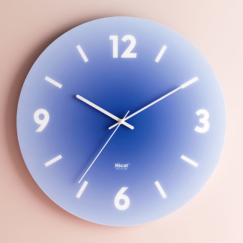 Horloge murale en verre Floroux