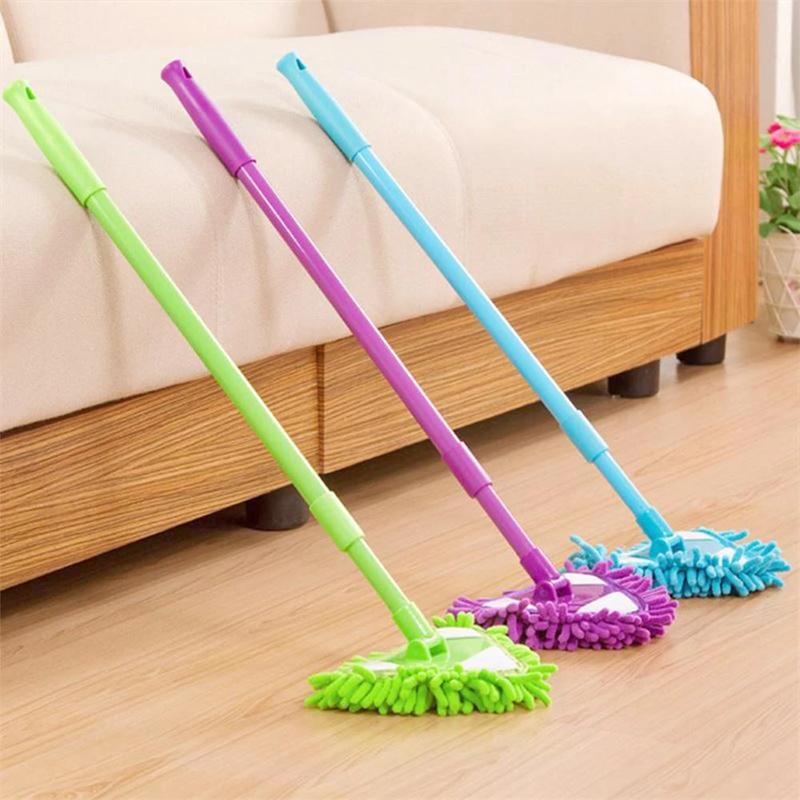 Mop de nettoyage triangulaire ajustable rotatif