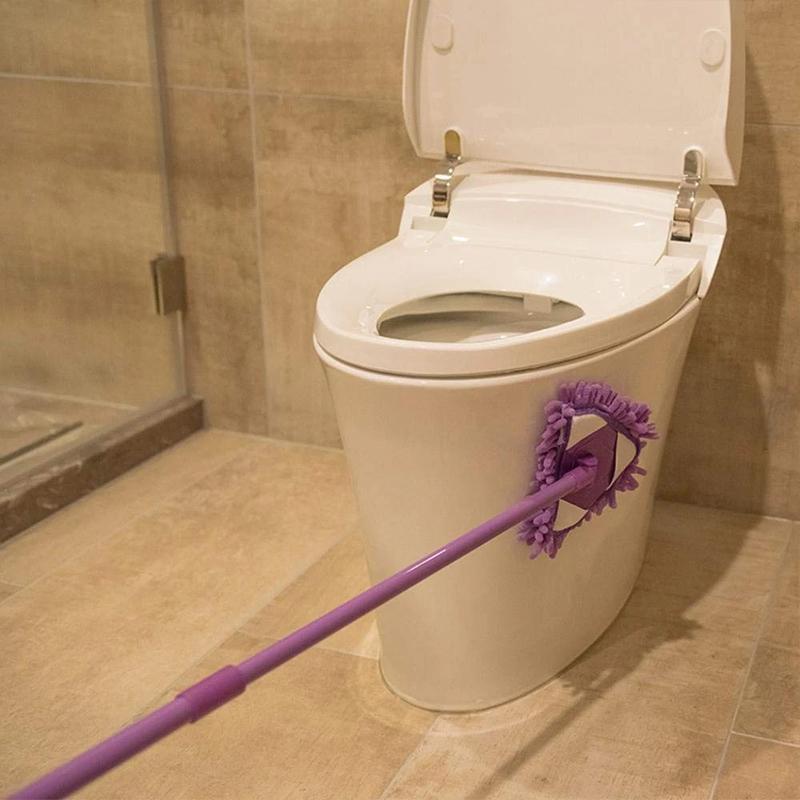 Mop de nettoyage triangulaire ajustable rotatif