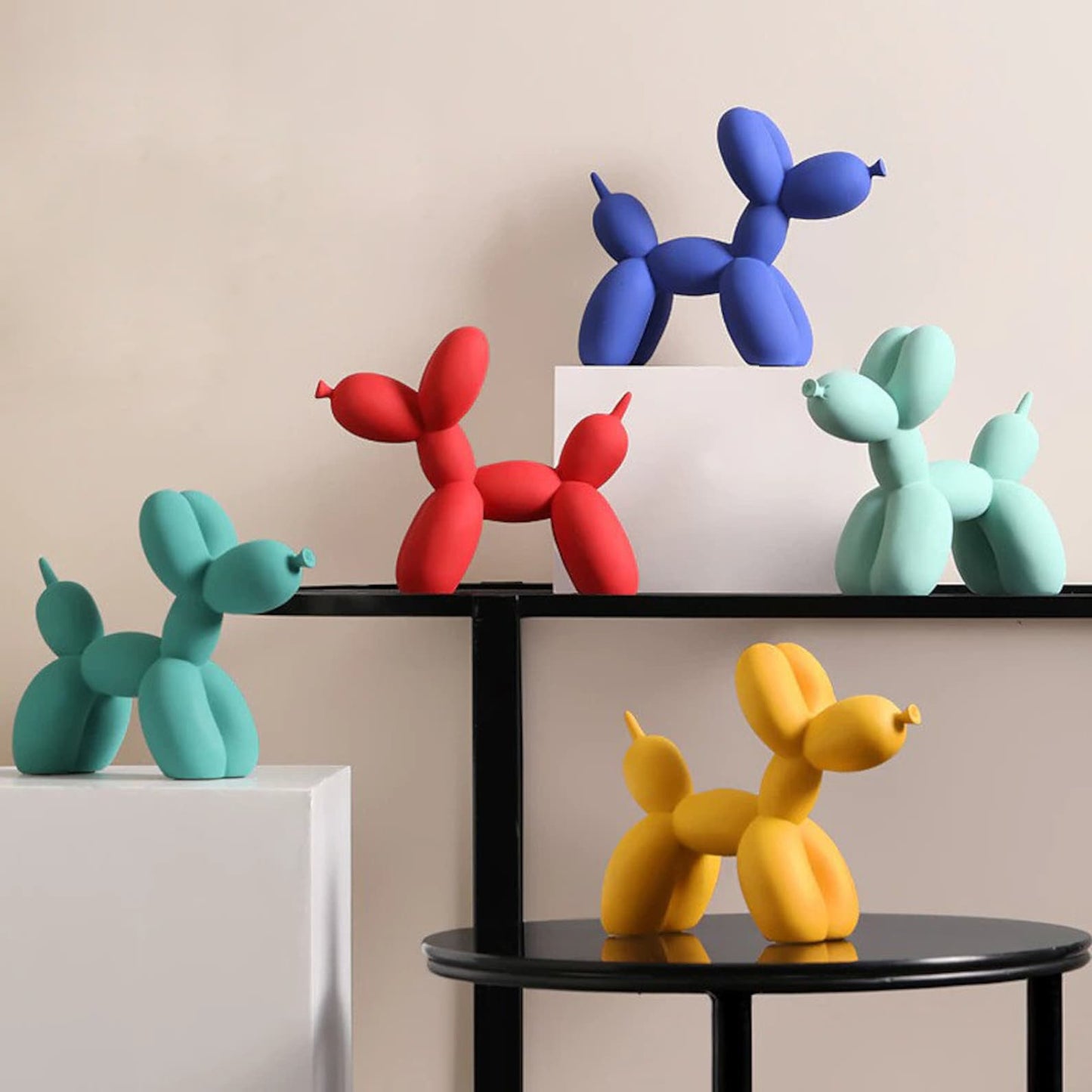 Figures de chien ballon nordiques statue d'intérieur