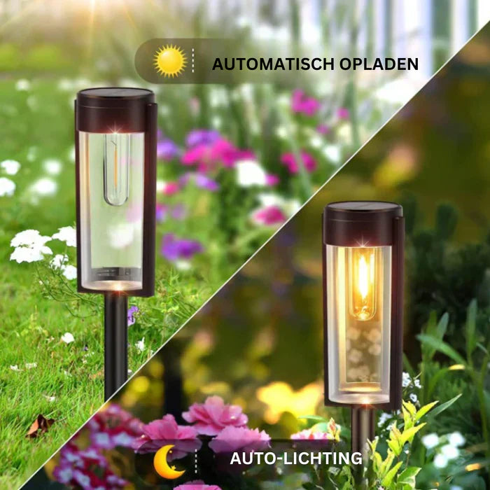 Éclairage de chemin solaire moderne et luxueux - LumiPath
