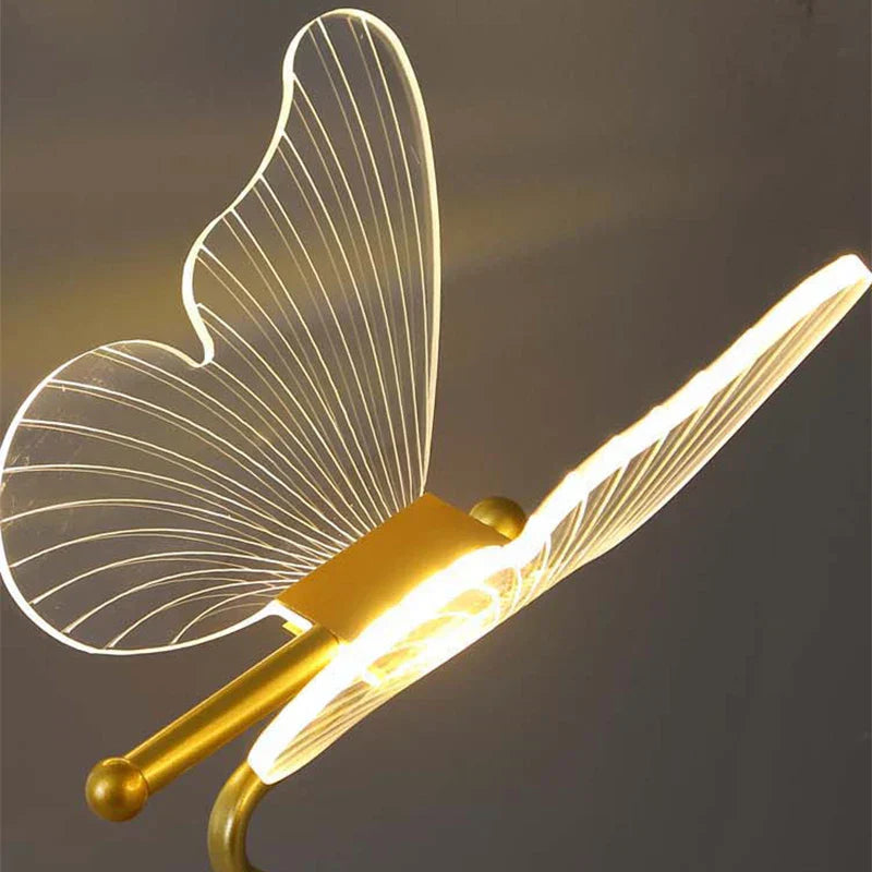 Lampe de table LED inspirée des papillons