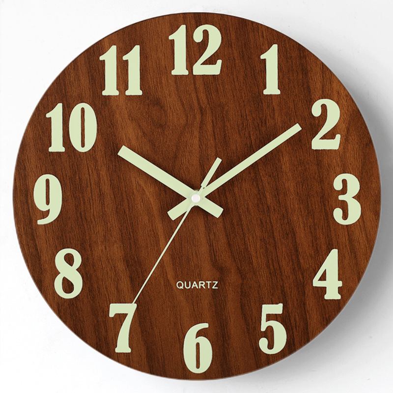 Horloge murale en bois Floroux