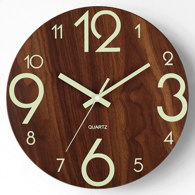 Horloge murale en bois Floroux