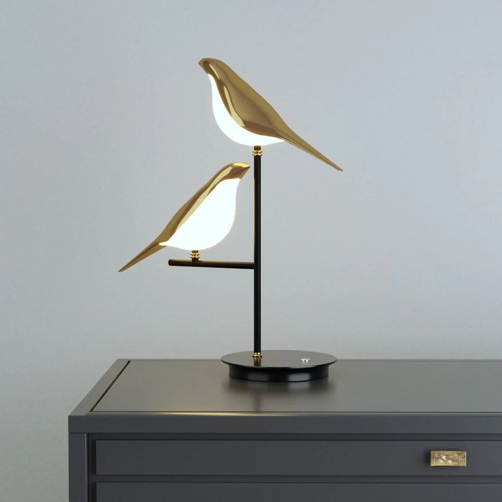 Lampe de table LED oiseau