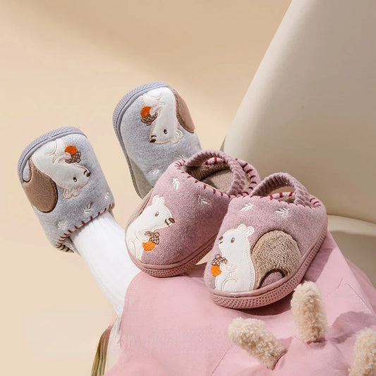 Mini Fashion Chaussons Intérieurs - Chaussons Antidérapants Mignons pour Enfants