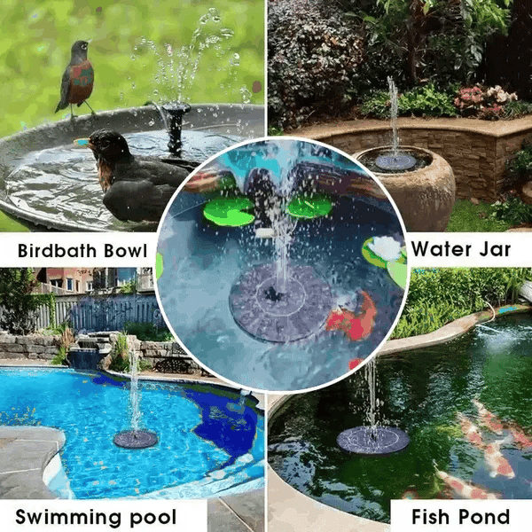 TranquilFlow – Fontaine de Jardin Apaisante avec Lumière du Soleil