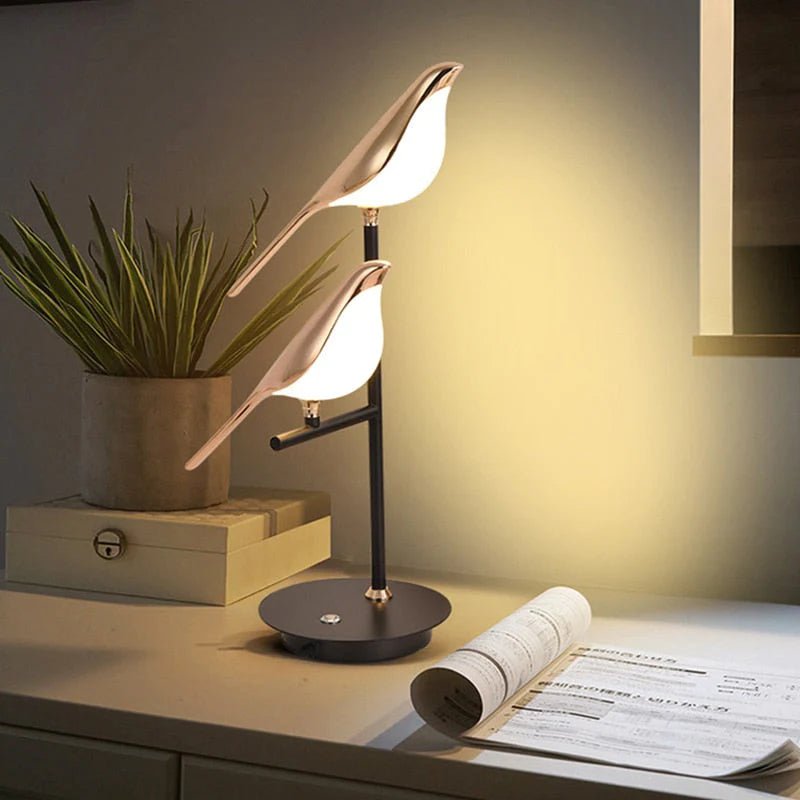 Lampe de table LED oiseau