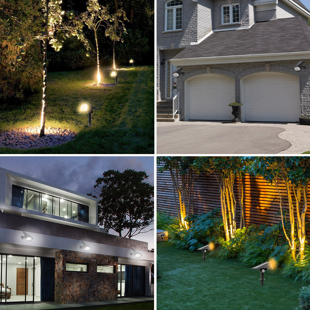 Floroux | Projecteur de jardin LED solaire sans fil