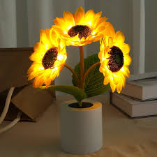 Floroux – Lampe de table LED fleurs rayonnantes pour une pièce confortable et stylée