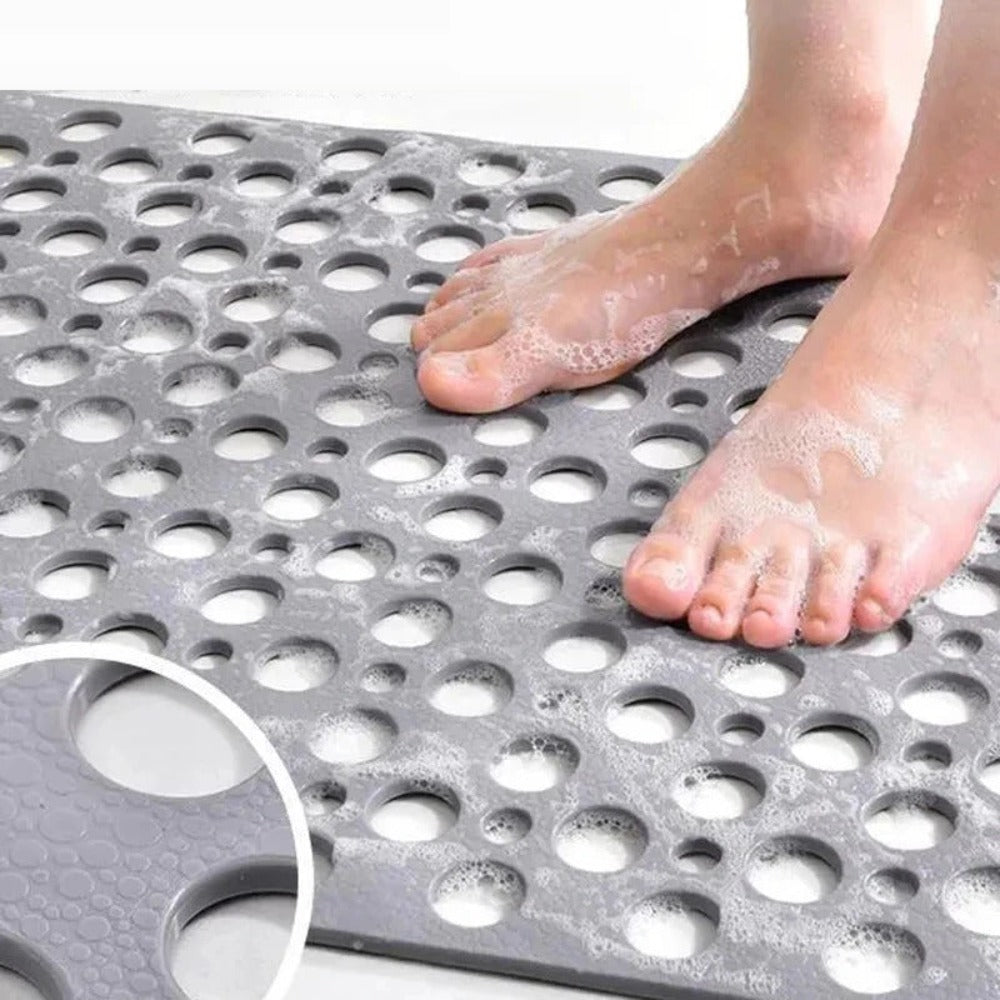 Floroux - Tapis de douche antidérapant et antibactérien