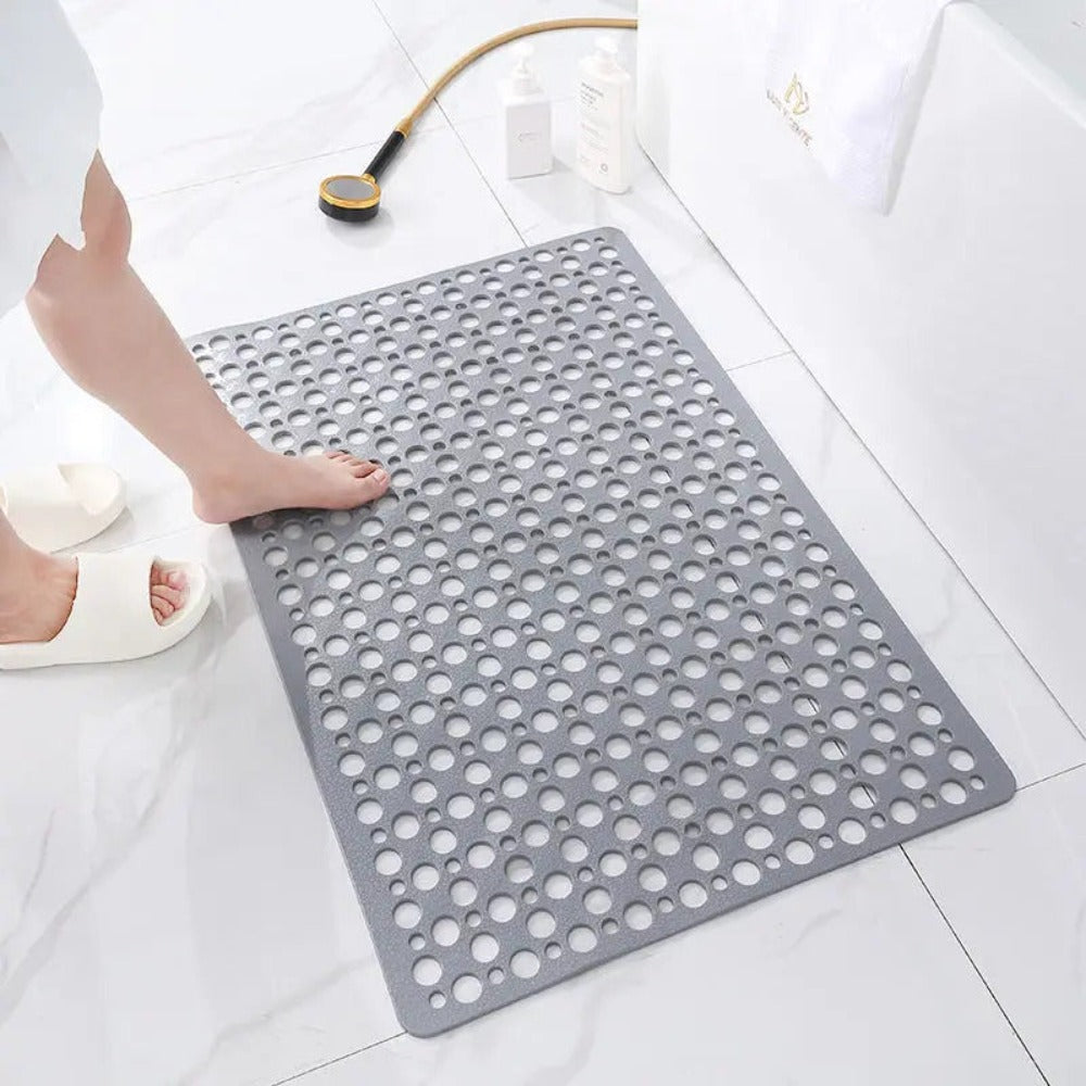 Tapis de douche antibactérien antidérapant avec ventouses | Solution de bain sûre et hygiénique pour les familles