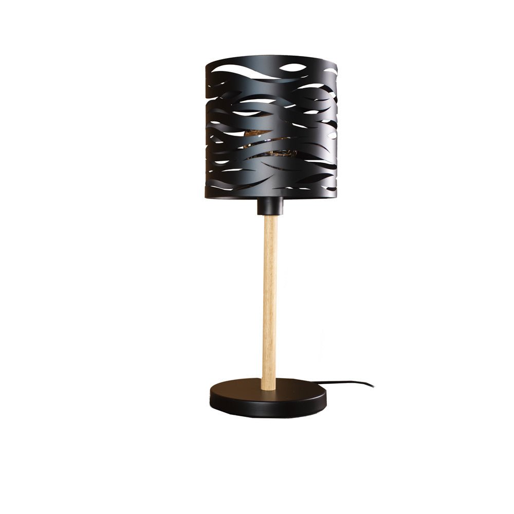 Floroux – Belle lampe de table en métal noir pour une atmosphère moderne