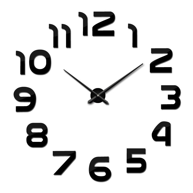 Horloge murale 3D en acrylique Floroux