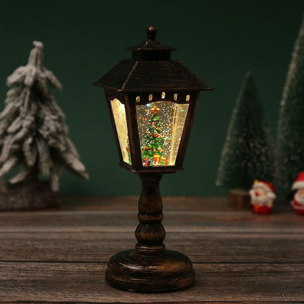 Lampes de table de nuit de Noël illuminées - Décorations Père Noël, Bonhomme de neige et Arbre