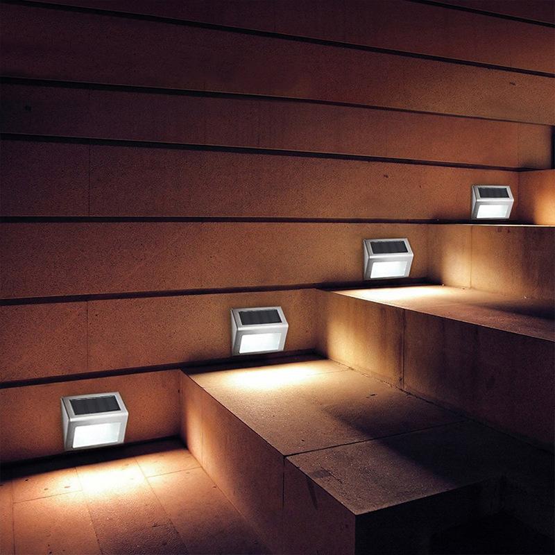 Floroux Lumières de marche LED solaires | Résistantes aux intempéries | Alimentées par solaire | Pour jardin, terrasse et allées