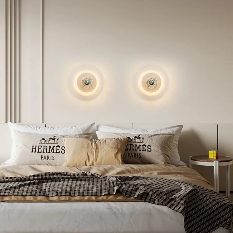 Floroux appliques murales en verre LED