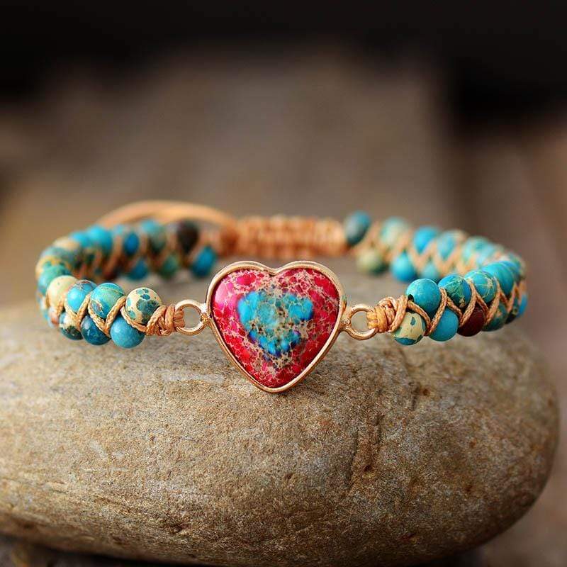 Amalina - Bracelet d'amitié en forme de cœur élégante