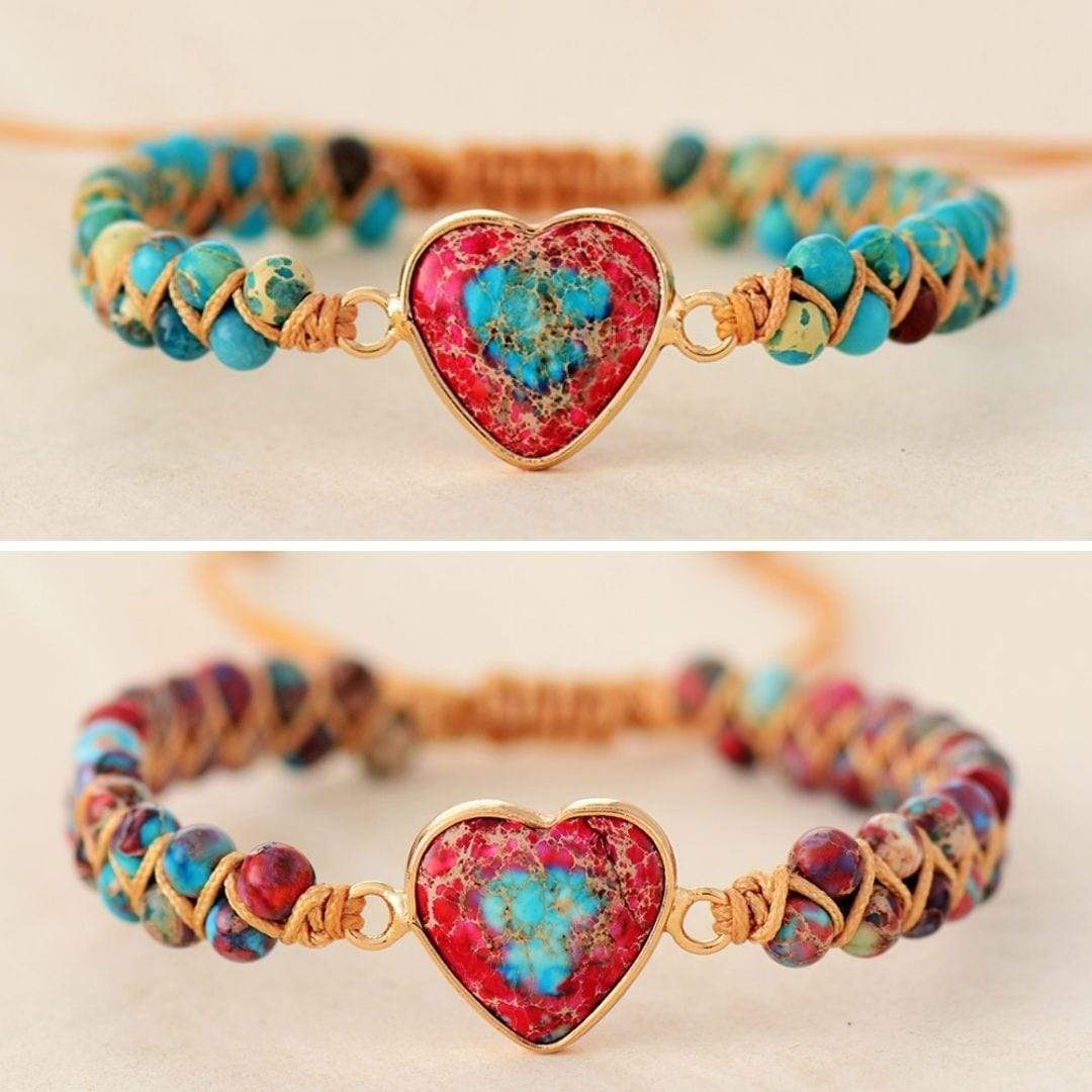 Amalina - Bracelet d'amitié en forme de cœur élégante