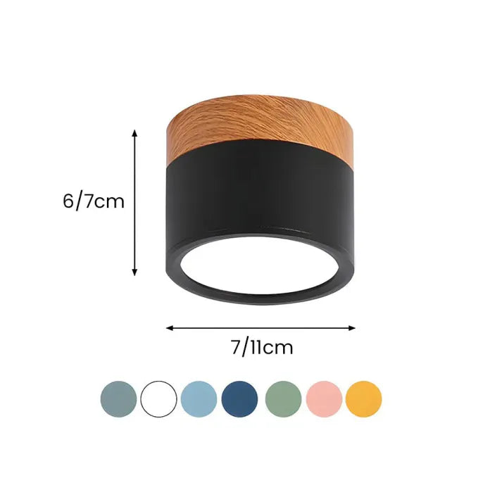 Floroux Cylindre LED Plafonniers pour Couloirs