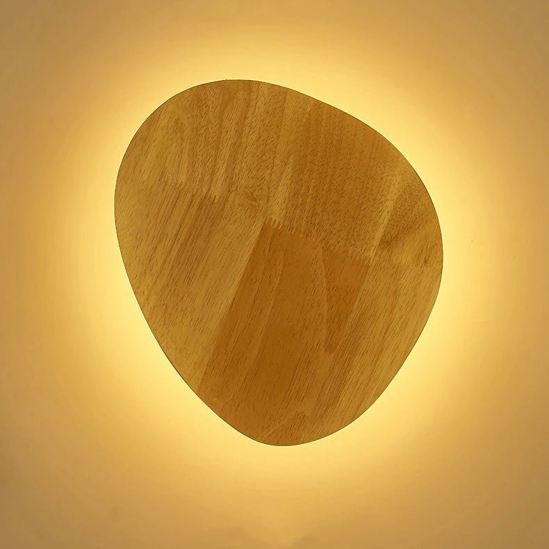 Applique de chevet en bois rond