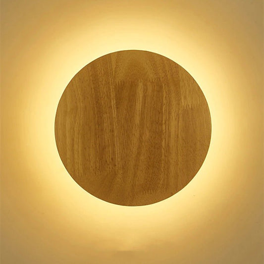 Applique de chevet en bois rond