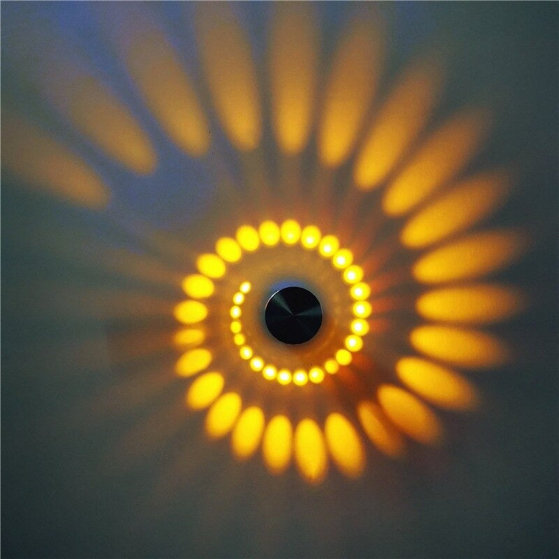 Applique lampe de table spirale