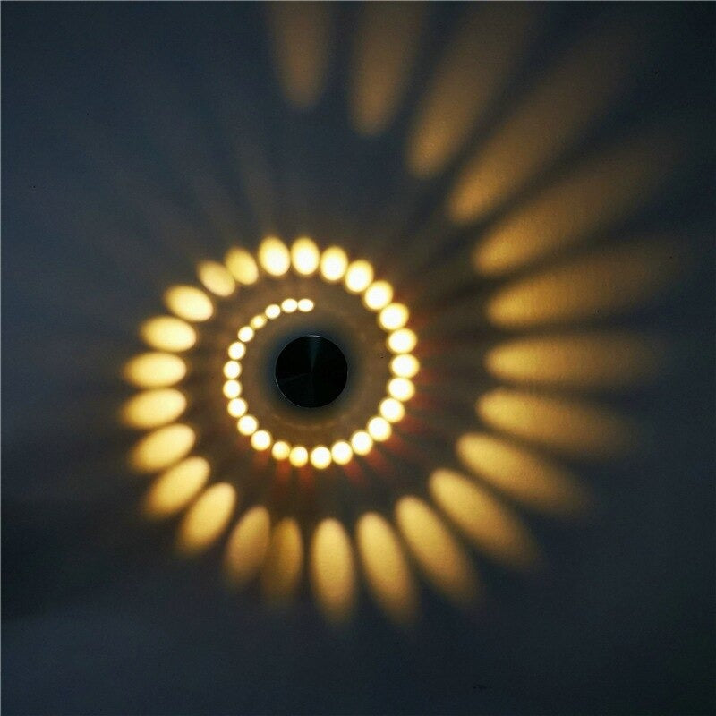 Applique lampe de table spirale