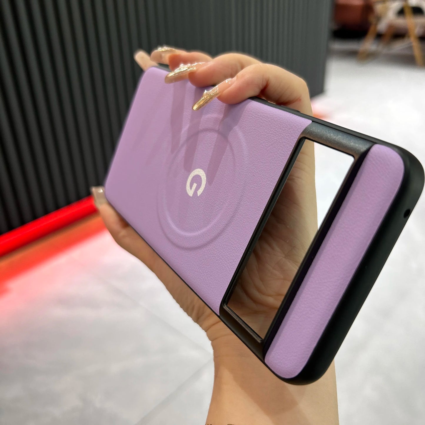 Coque de protection en cuir motif MagSafe de luxe pour Google Pixel 8 7 Pro 7A 8A avec chargement sans fil