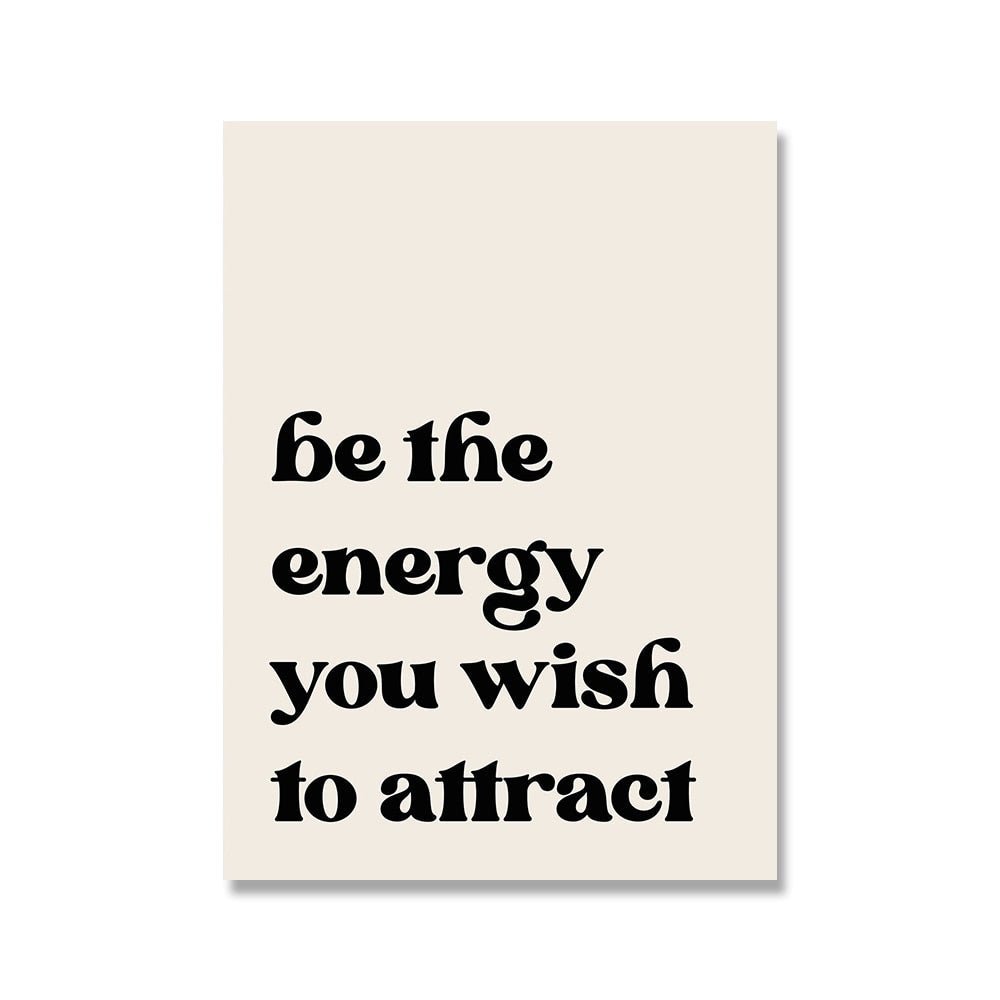 Affiche sur le thème "loi de l'attraction"