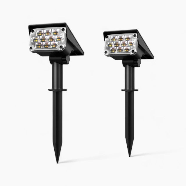 Floroux | Projecteur de jardin LED solaire sans fil