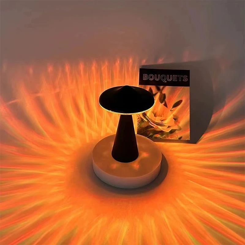 LumiNova - Lampe de Table LED Champignon USB Tactile Dimmable