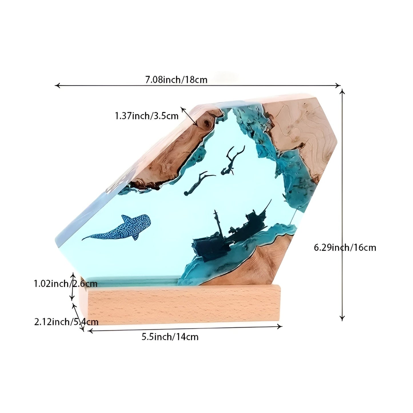 Lampe de Table Océan Rafraîchissante - DeepDive Illumina