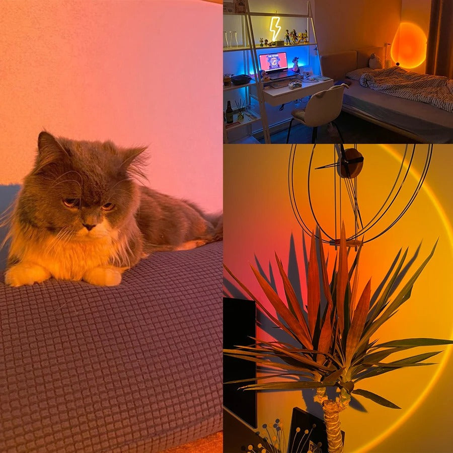 Lampe de Coucher de Soleil LED Éclairage d'Ambiance