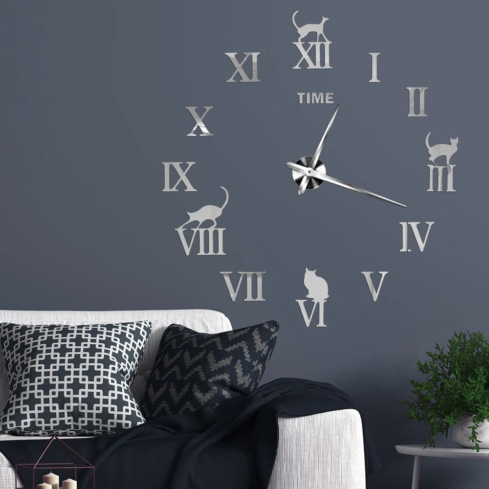 DecoHorloge – Grande Horloge Murale 3D pour Décoration Intérieure
