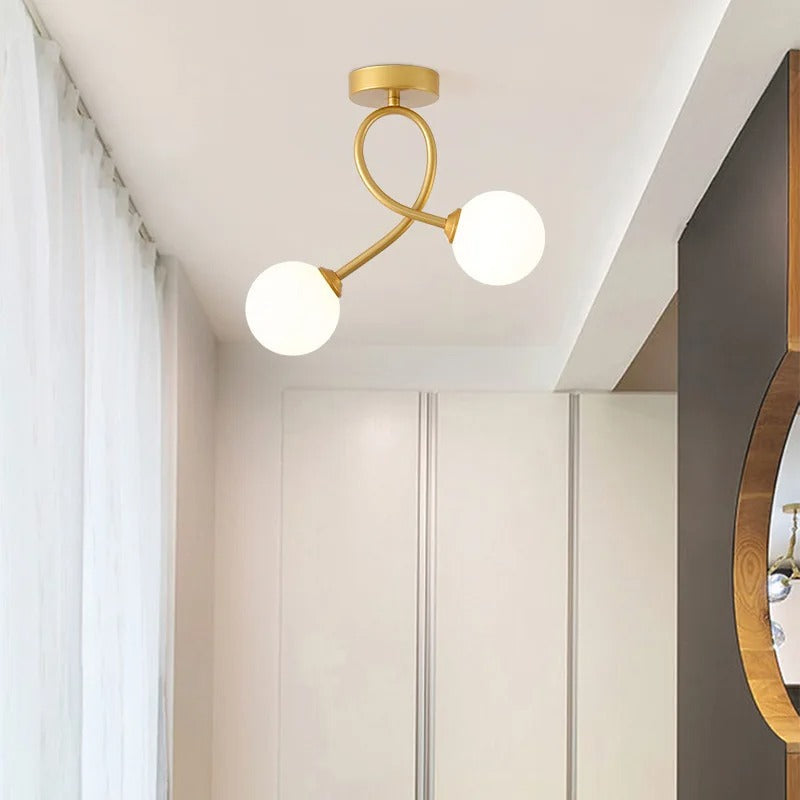 ÉclatVerre - Lampe de Plafond Moderne en Verre