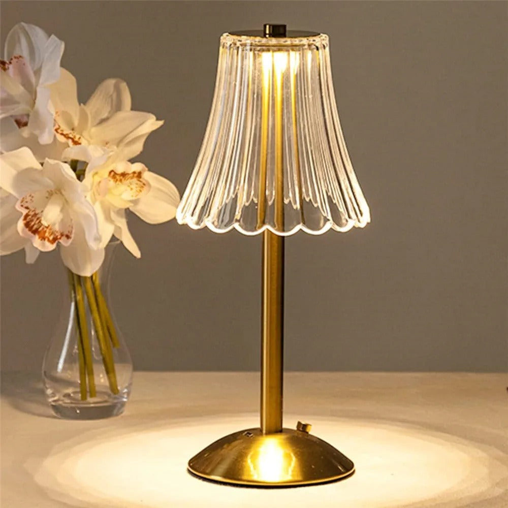 Floroux – Lampe de bureau élégante rechargeable et dimmable pour une ambiance conviviale