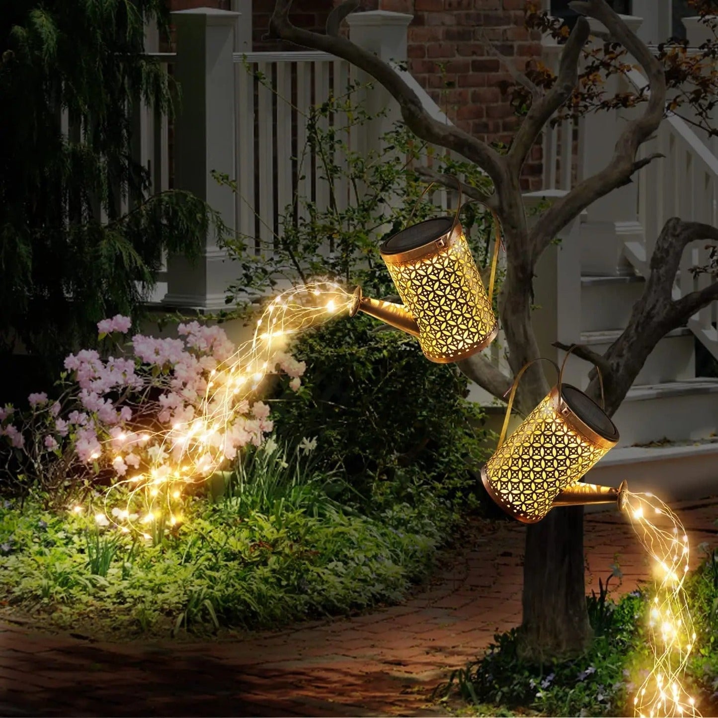 Floroux | Lampe de jardin LED créative et vintage en arrosoir
