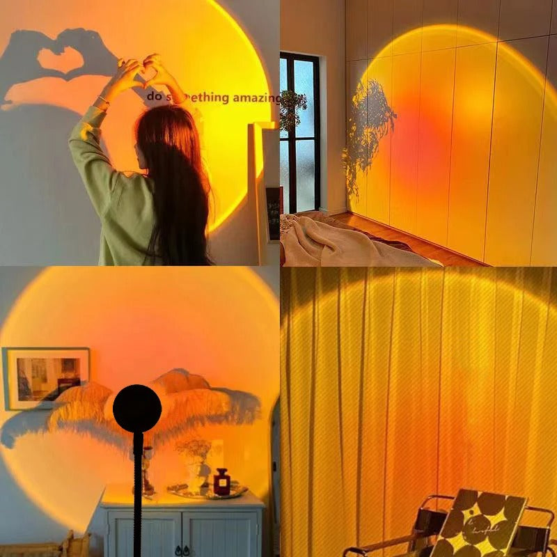 Lampe de Coucher de Soleil LED Éclairage d'Ambiance