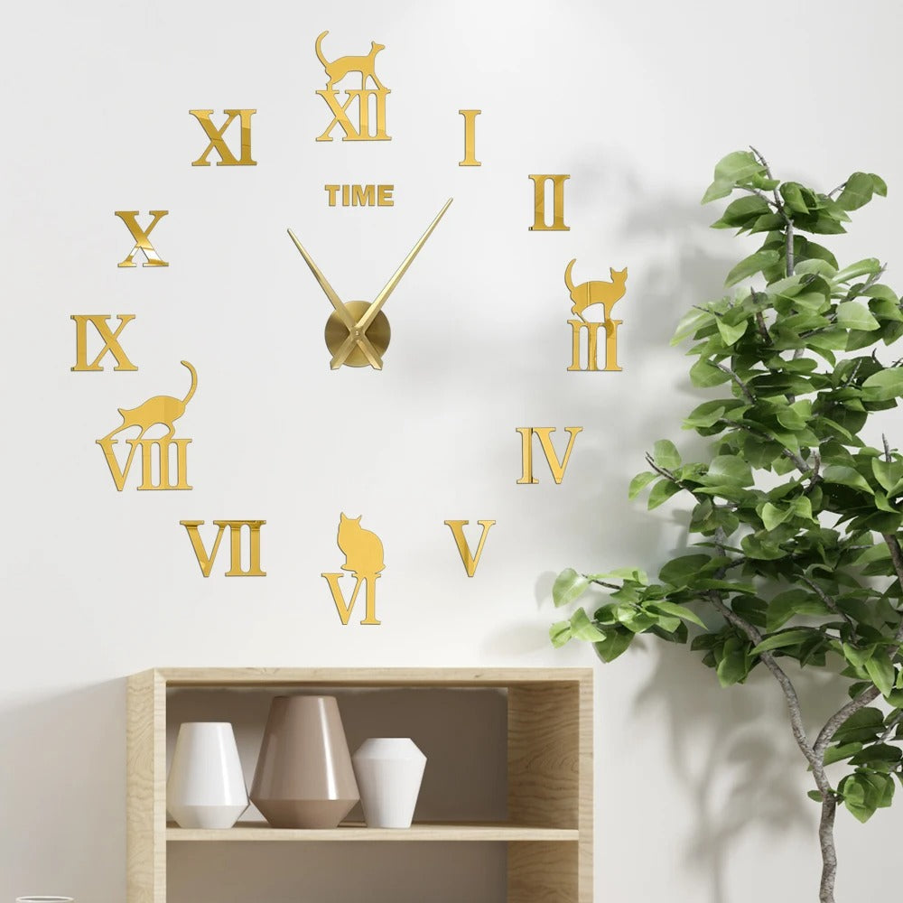 DecoHorloge – Grande Horloge Murale 3D pour Décoration Intérieure