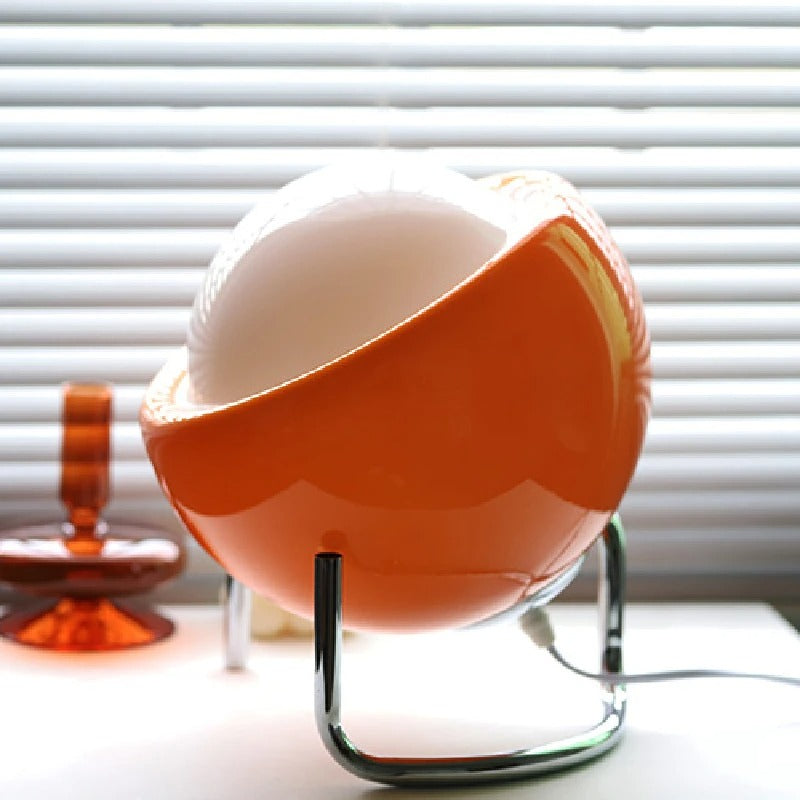 LumièrePlénitude - Lampe de Table en Verre Style Bauhaus pour Ambiance Artistique
