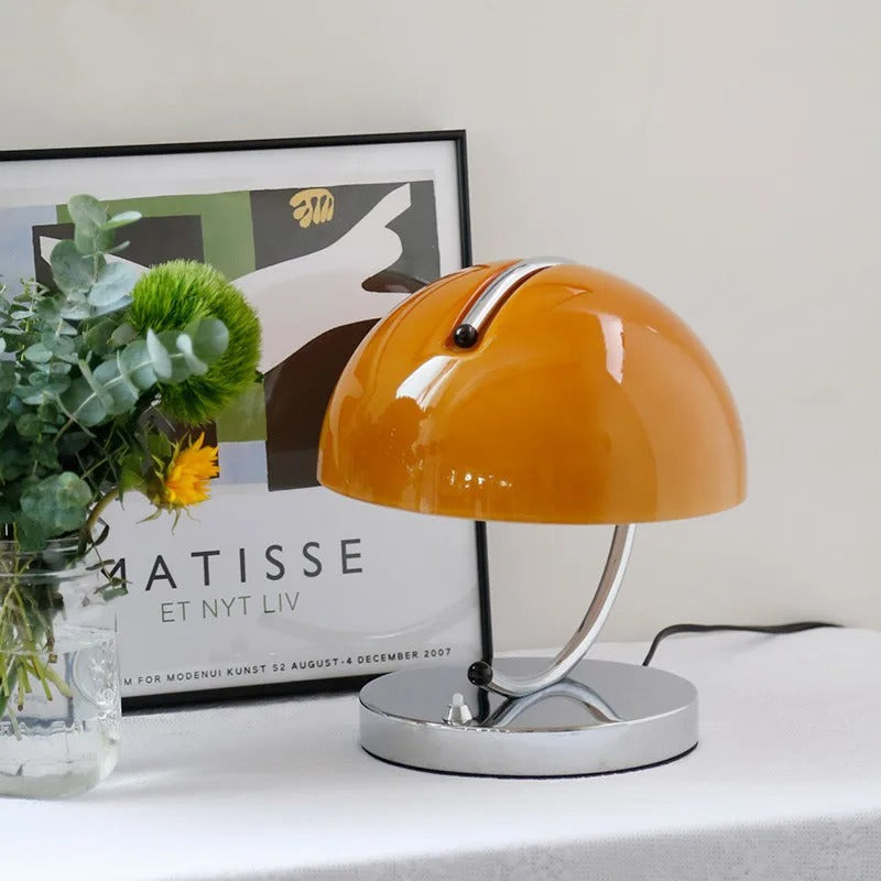 LumièreNord - Lampe de Bureau en Verre Design Danois en Forme de Champignon
