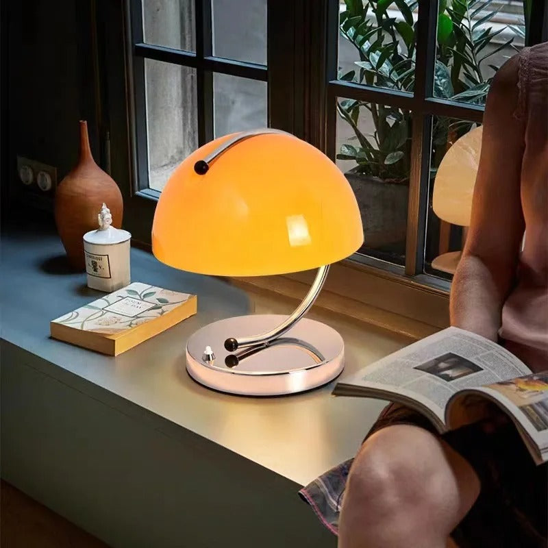LumièreNord - Lampe de Bureau en Verre Design Danois en Forme de Champignon